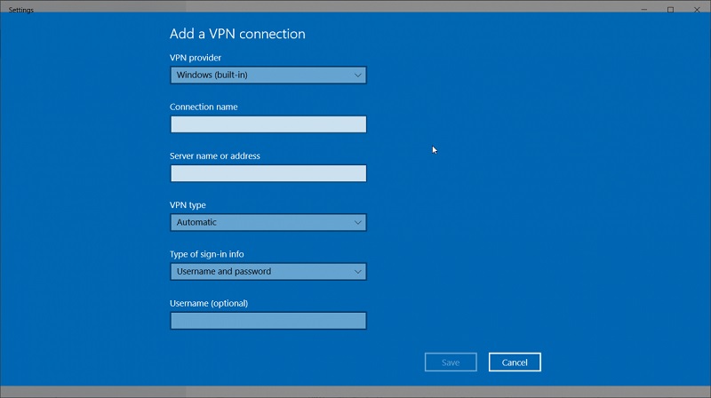 How to Set Up VPN at Windows 10